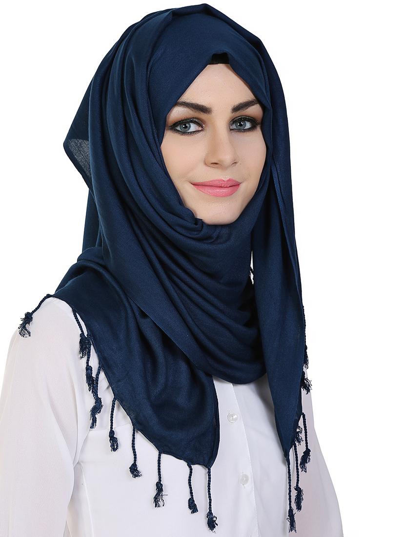 momin libas blue viscose stole - 14626502 - Zoom Image - 2