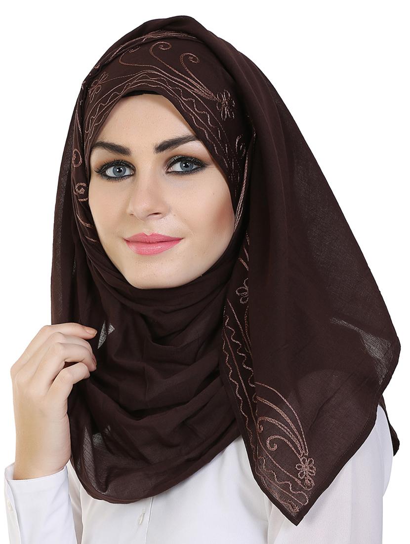 momin libas brown cotton stole - 14626521 - Zoom Image - 2
