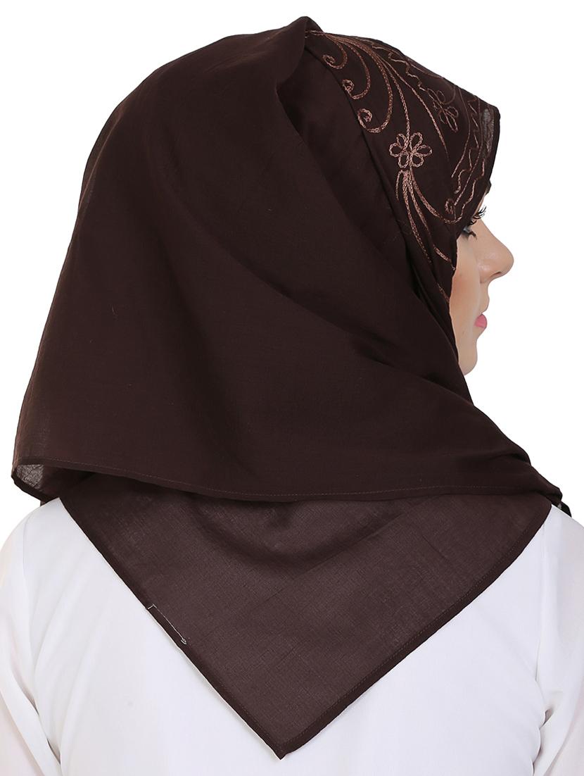 momin libas brown cotton stole - 14626521 - Zoom Image - 3