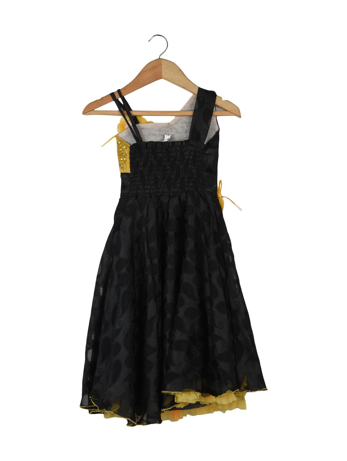 yellow net frock - 14626789 - Zoom Image - 2