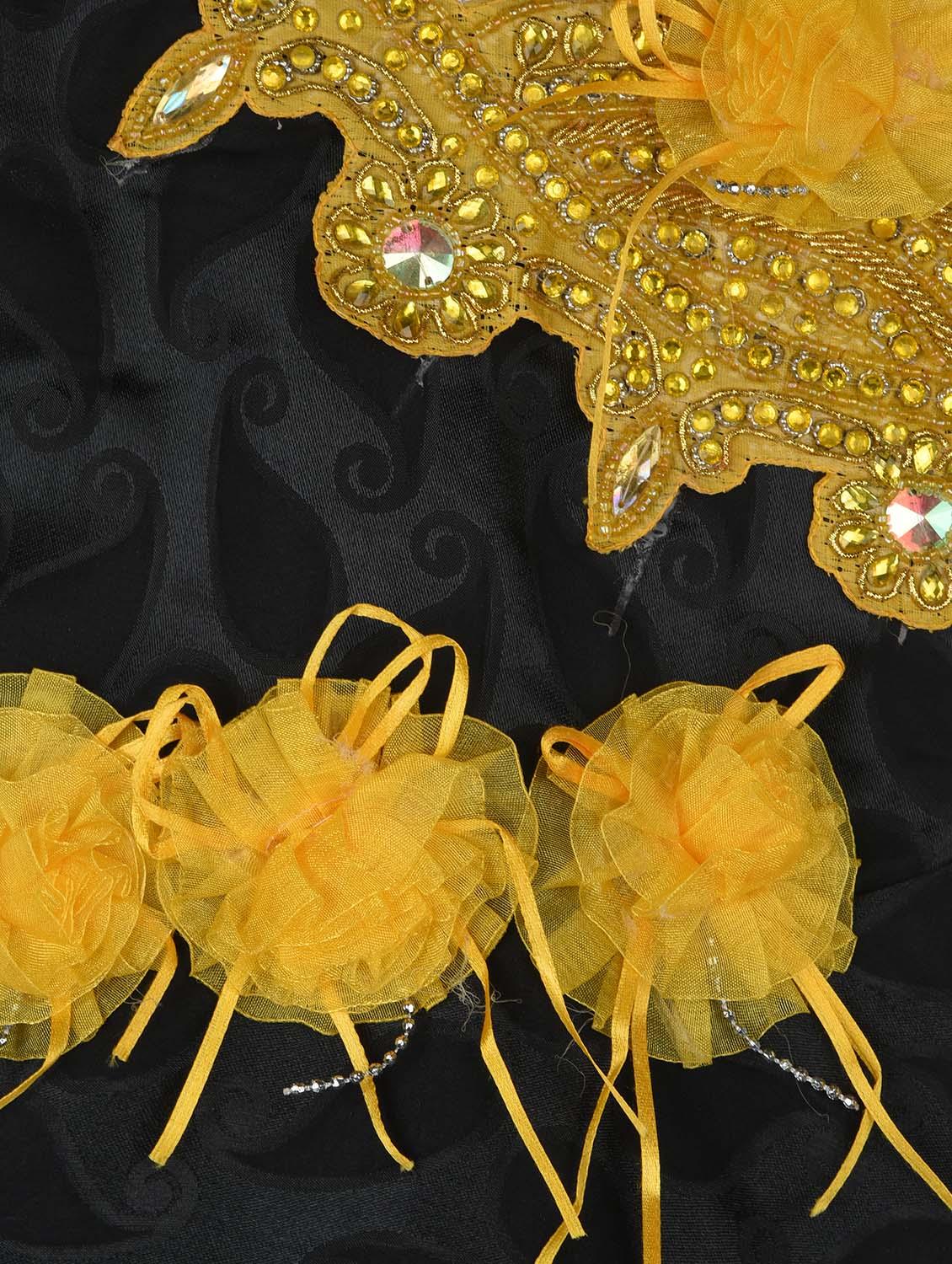 yellow net frock - 14626789 - Zoom Image - 3