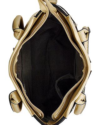 gold leatherette handbag - 14627105 - Standard Image - 3