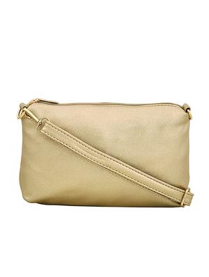 gold leatherette handbag - 14627105 - Standard Image - 4