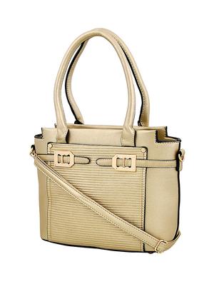 gold leatherette handbag - 14627105 - Standard Image - 5