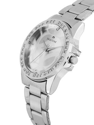 swisstone swss217-slv stainless steel chain wrist watch for women - 14633376 - Standard Image - 2