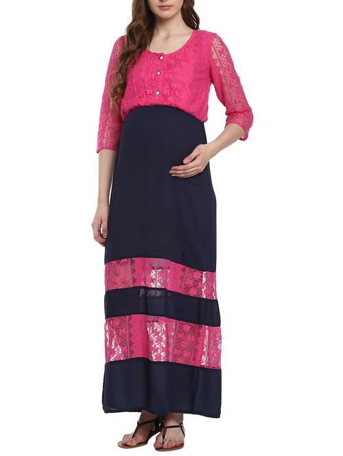 Multicolored maternity wear dress - 14633625 - Standard Image - 1
