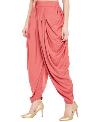 orange crepe dhoti salwar salwars - 14635487 - Standard Image - 2