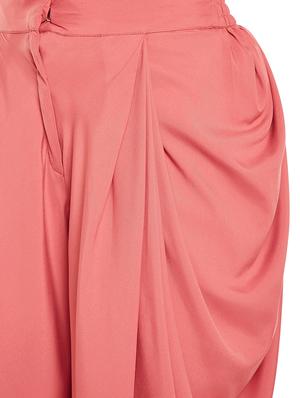 orange crepe dhoti salwar salwars - 14635487 - Standard Image - 4