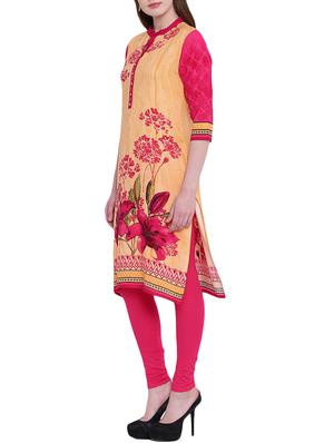 digital print straight kurta - 14636596 - Standard Image - 2