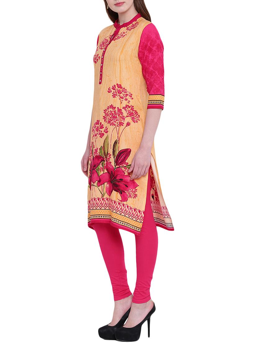 digital print straight kurta - 14636596 - Zoom Image - 2