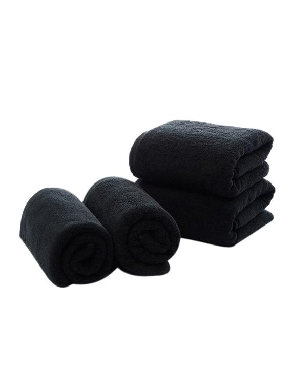 Plain 450 GSM Large Bath towel pack of 4 - 14640510 - Zoom Image - 1