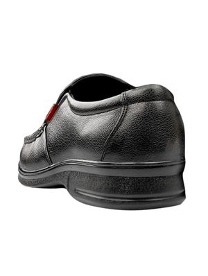 black leatherette formal slip on - 14642589 - Standard Image - 3