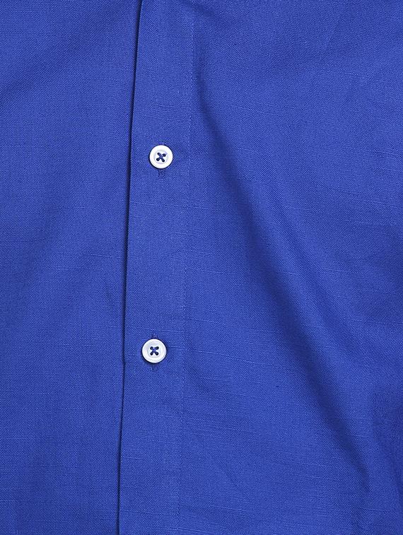 blue cotton casual shirt - 14645785 - Zoom Image - 4