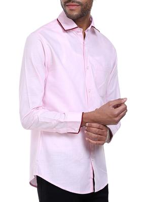 pink cotton casual shirt - 14645787 - Standard Image - 2