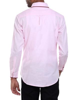 pink cotton casual shirt - 14645787 - Standard Image - 3
