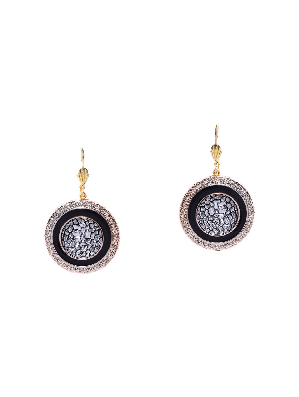 black metal drop earrings - 14647947 - Zoom Image - 1
