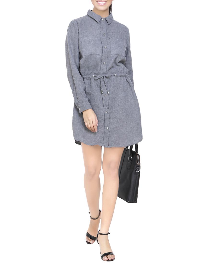 grey shirt dress - 14649878 - Zoom Image - 1