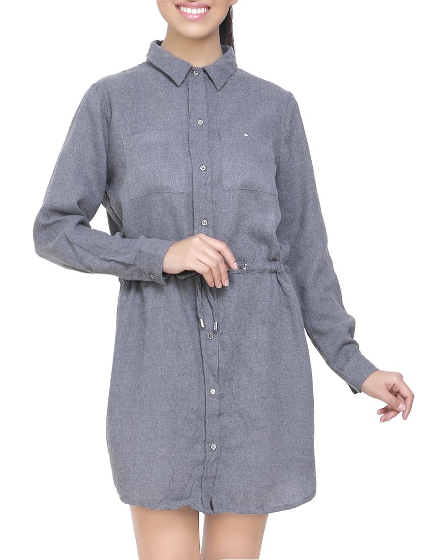 grey shirt dress - 14649878 - Zoom Image - 2