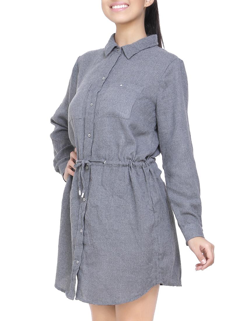 grey shirt dress - 14649878 - Zoom Image - 3