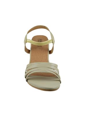 beige faux leather back strap sandals - 14651120 - Standard Image - 3