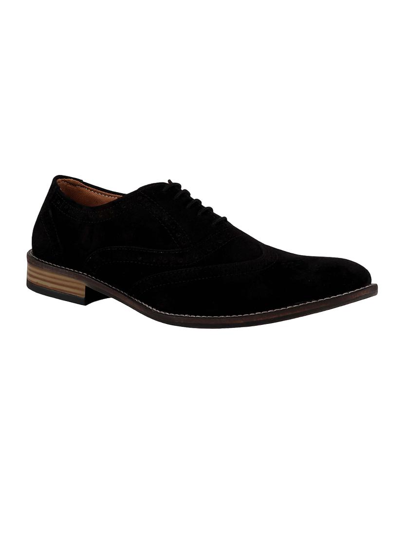 black Suede lace-up brouge - 14652805 - Zoom Image - 1