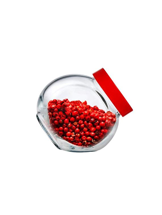 glass jar with red cover - 14654810 - Zoom Image - 1