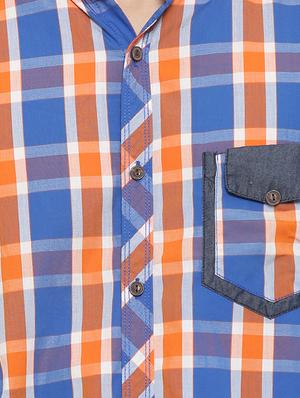 blue cotton casual shirt - 14655639 - Standard Image - 4