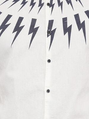 white cotton casual shirt - 14655672 - Standard Image - 4