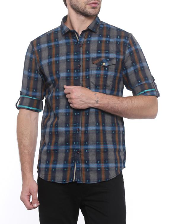 multi colored cotton casual shirt - 14655677 - Zoom Image - 1