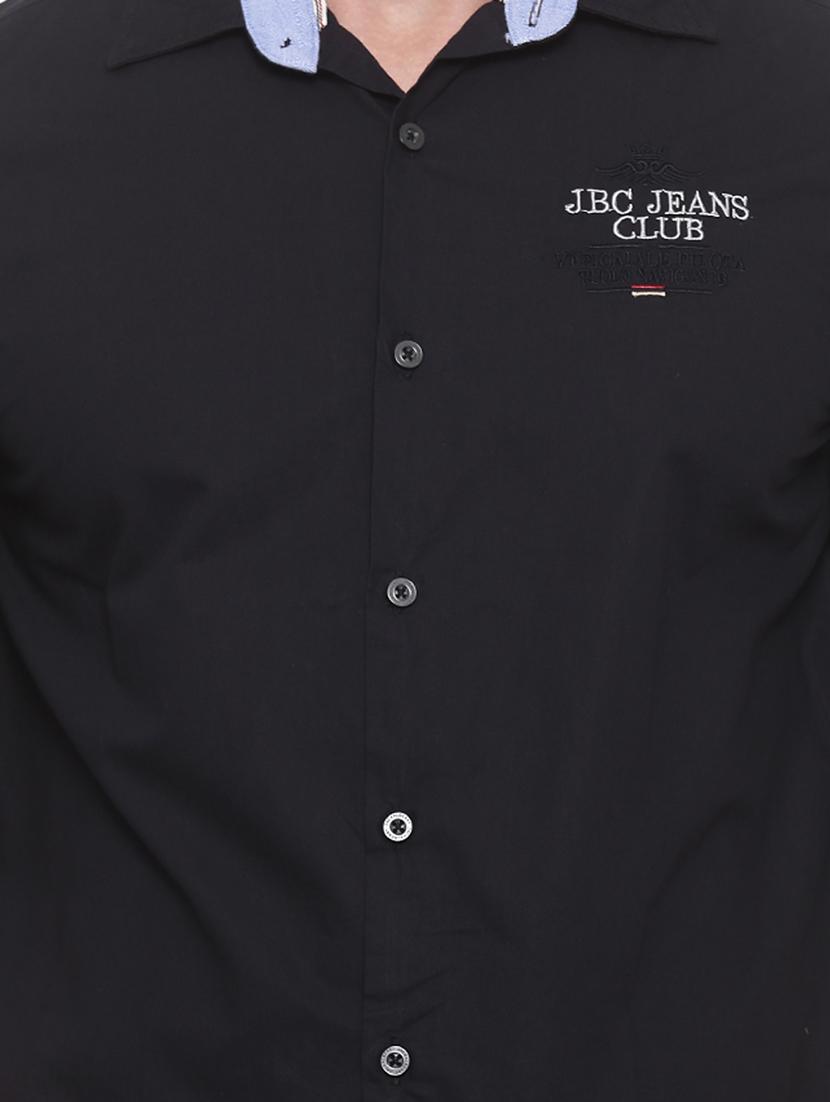black cotton casual shirt - 14655702 - Zoom Image - 4