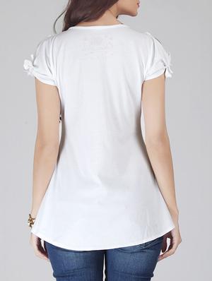 round neck organic cotton tee - 14655924 - Standard Image - 3