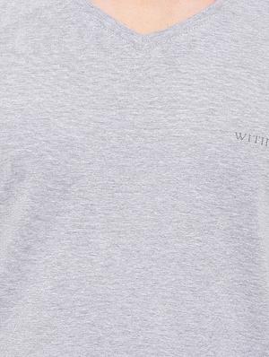 grey cotton t-shirt - 14656121 - Standard Image - 4