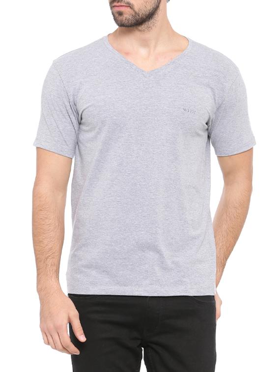 grey cotton t-shirt - 14656121 - Zoom Image - 1
