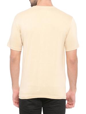 beige cotton t-shirt - 14656130 - Standard Image - 3