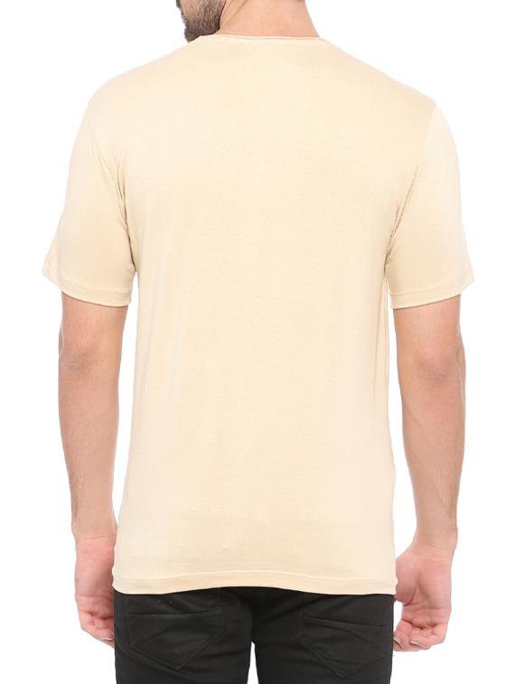 beige cotton t-shirt - 14656130 - Zoom Image - 3