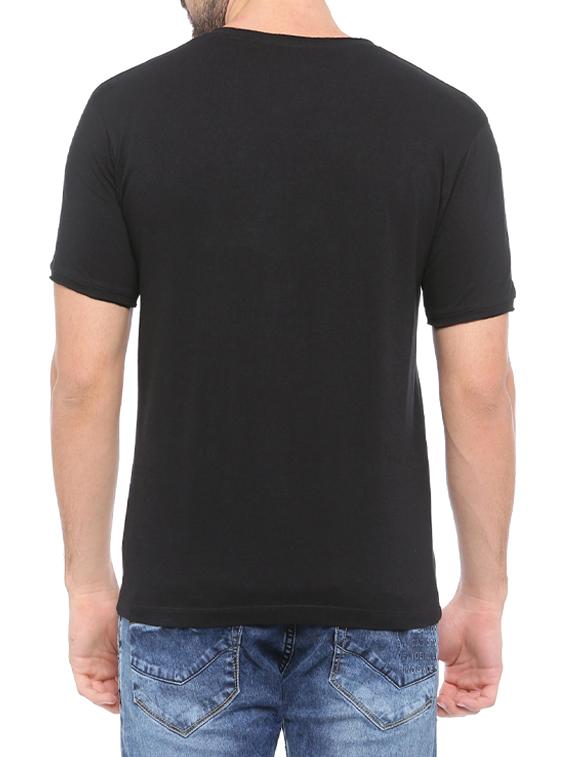 black cotton t-shirt - 14656139 - Zoom Image - 3