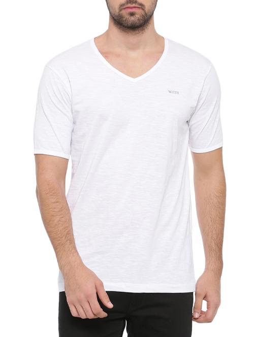 white cotton t-shirt - 14656142 - Standard Image - 1