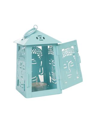 buddha t-light lantern turquoise - 14656159 - Standard Image - 3