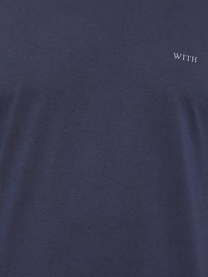 navy blue cotton t-shirt - 14656249 - Standard Image - 4