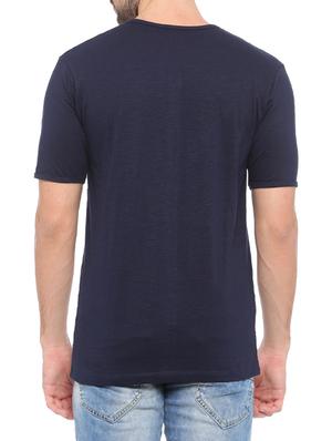 navy blue cotton t-shirt - 14656254 - Standard Image - 3