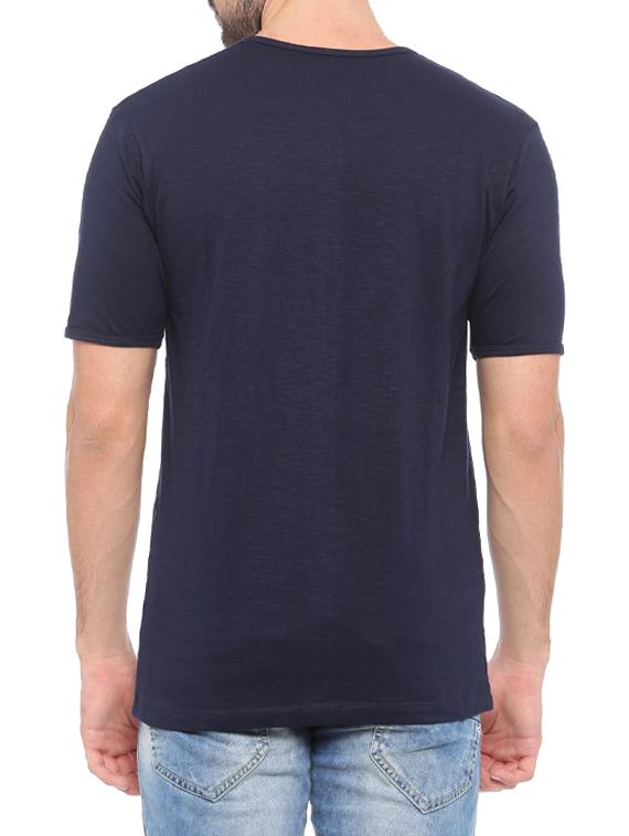 navy blue cotton t-shirt - 14656254 - Zoom Image - 3