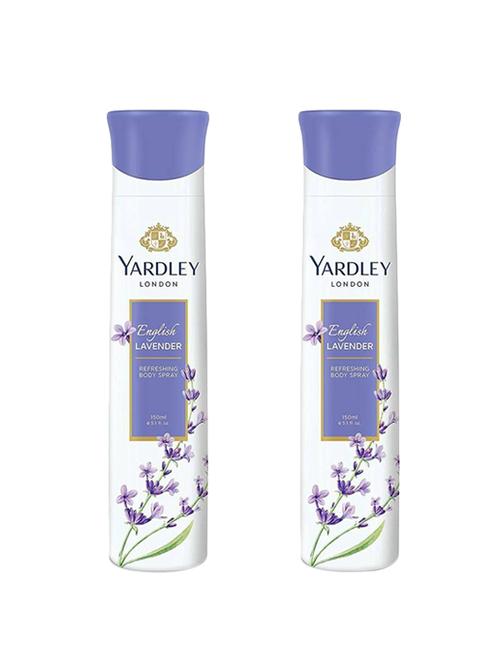 yardley london english lavender refreshing deo (150 ml, pack of 2) - 14656981 - Very Small Image - 1
