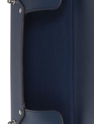 blue leather regular clutch - 14657176 - Standard Image - 3