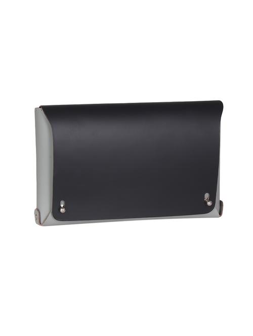 grey leather regular clutch - 14657179 - Standard Image - 1
