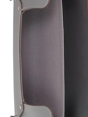 grey leather regular clutch - 14657179 - Standard Image - 3