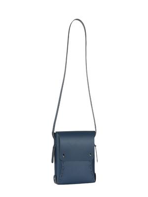 blue leather regular sling bag - 14657200 - Standard Image - 4