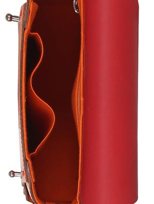 orange leather regular sling bag - 14657205 - Standard Image - 3