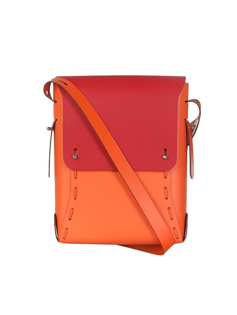 orange leather regular sling bag - 14657205 - Zoom Image - 1