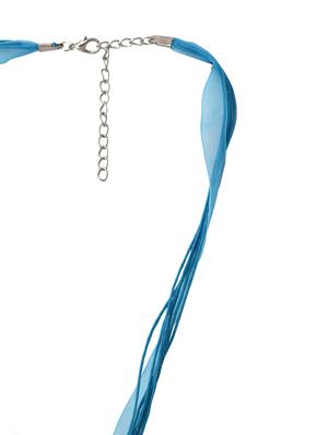 blue metal short necklace - 14657896 - Standard Image - 3