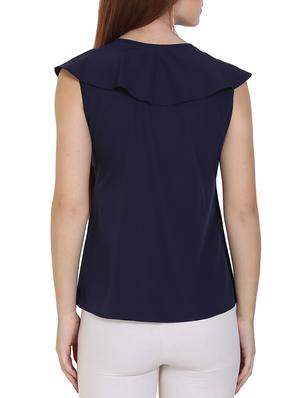 navy blue ruffle top - 14658600 - Standard Image - 3